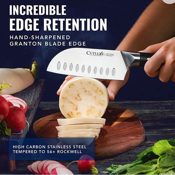 NIB CUTLUXE 5” Santoku knife. - Picture 5 of 16